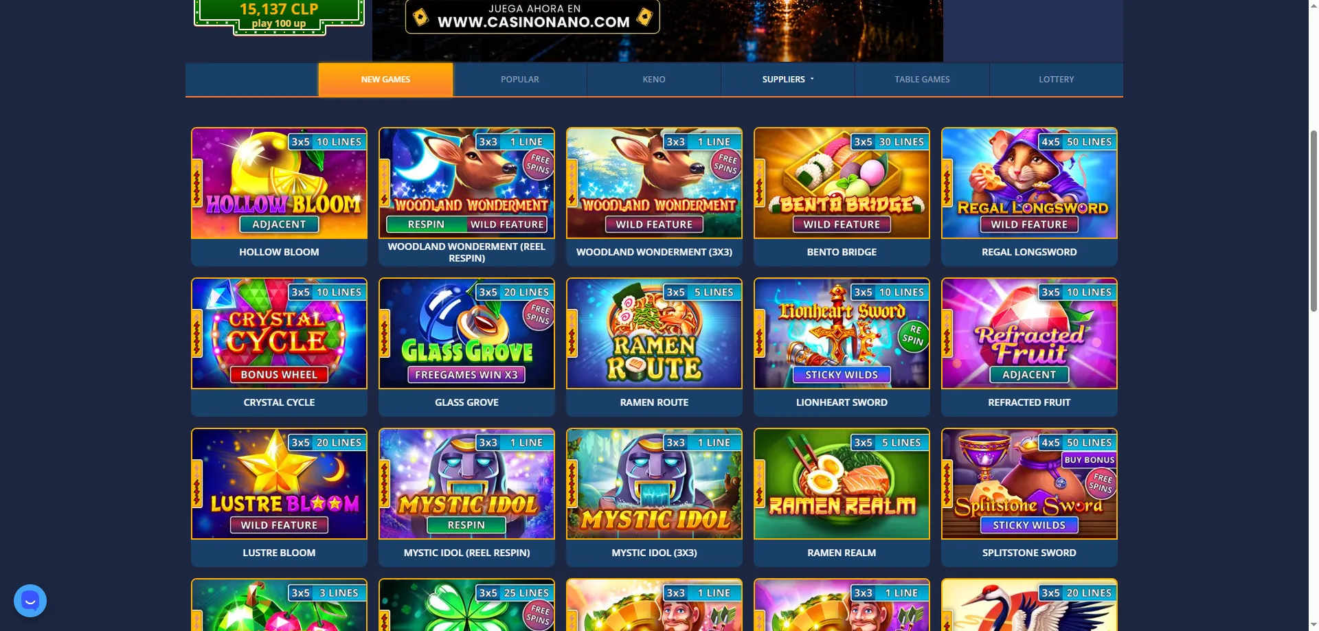 Modo FUN o demo en Nano Casino – juega gratis sin registrarte